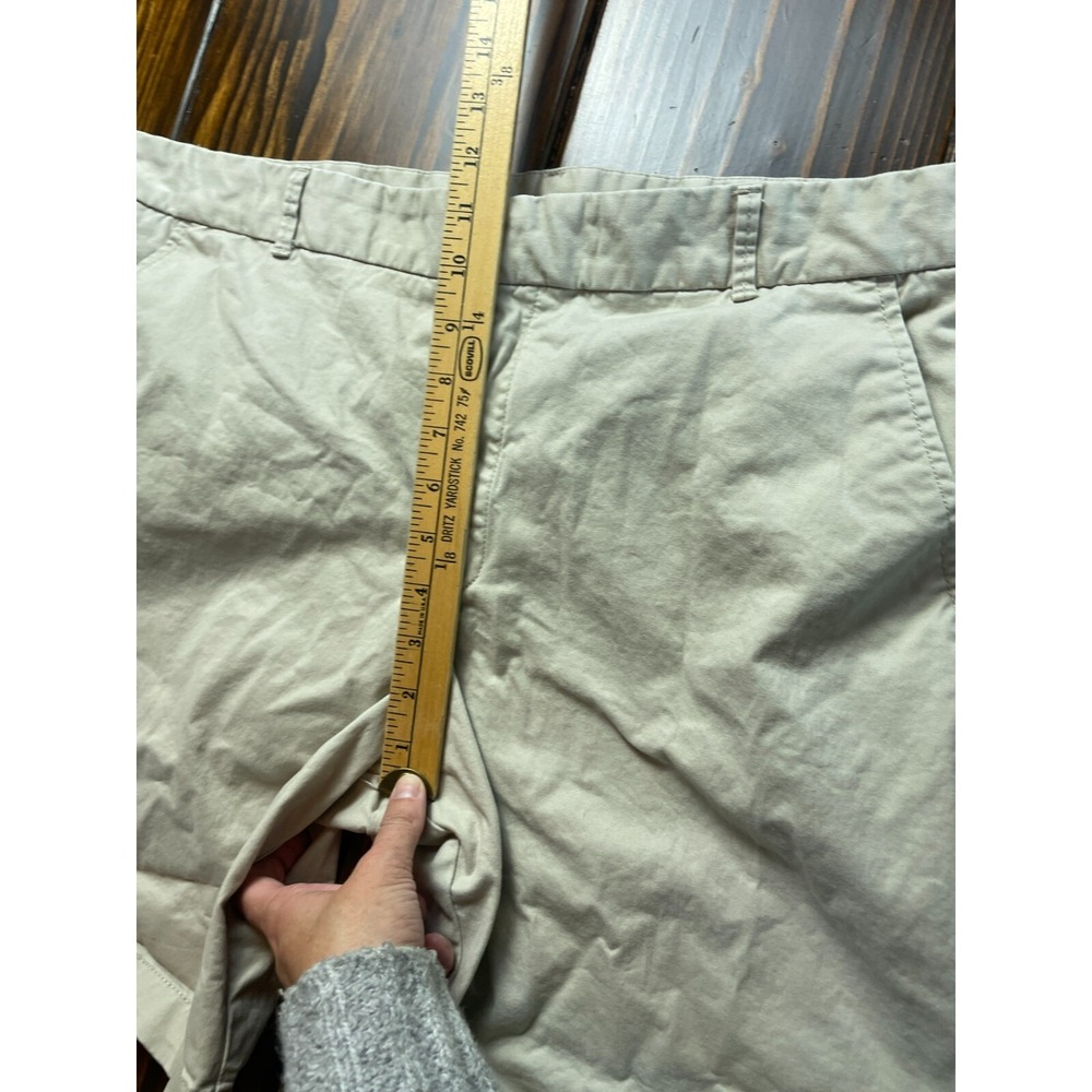 Stylus Shorts, Women's Size 16, Tan, Boyfriend Bermuda, Flat Front - Picture 4 of 10